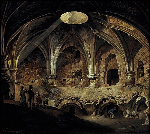 Het zuidwestelijk bolwerk van Kasteel Vredenburg te Utrecht, 1826, Albertus Verhoesen