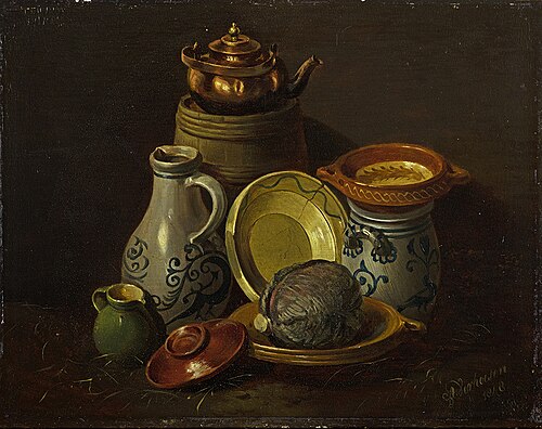 Stilleven, 1848, Albertus Verhoesen