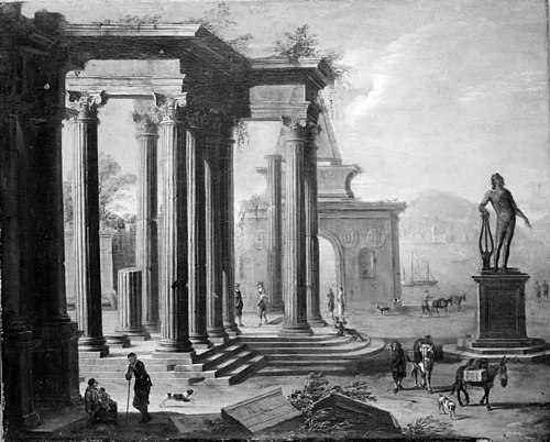 Colonade in Ruins, 1630, Alessandro Salucci
