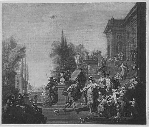 Odysseus entdeckt den verkleideten Achill, 1700, Alessandro Salucci