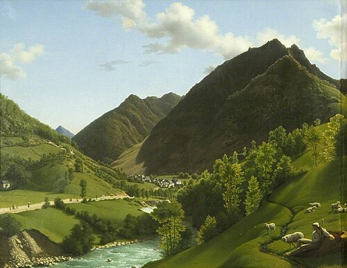 A View of Cauterets in the Pyrenees, 1810, Alexandre Millin du Perreux