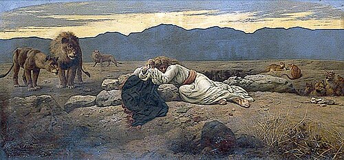 Temptation in the Wilderness, 1901, Alfred William Strutt