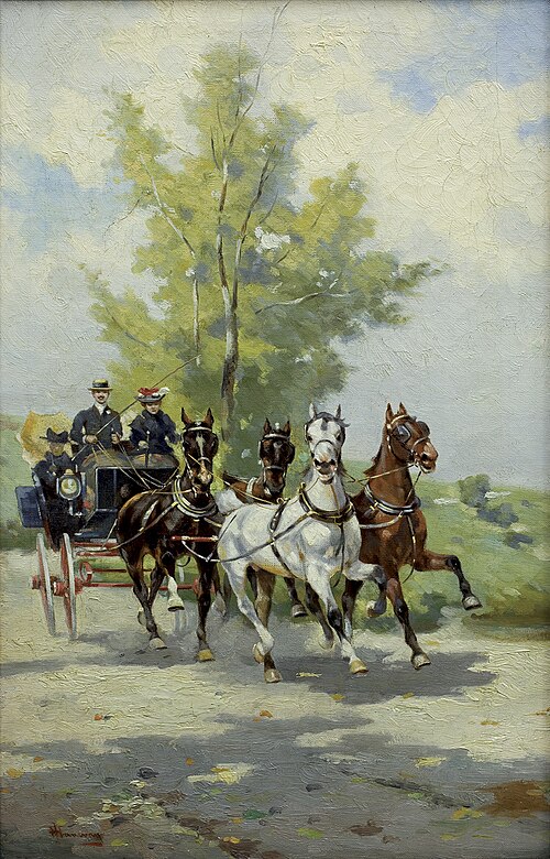 Carriage ride, 1936, Alfredo Tominz