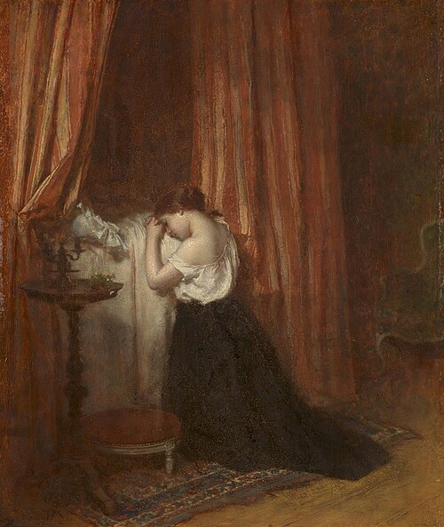 Prayer, 1859, Antoine Émile Plassan