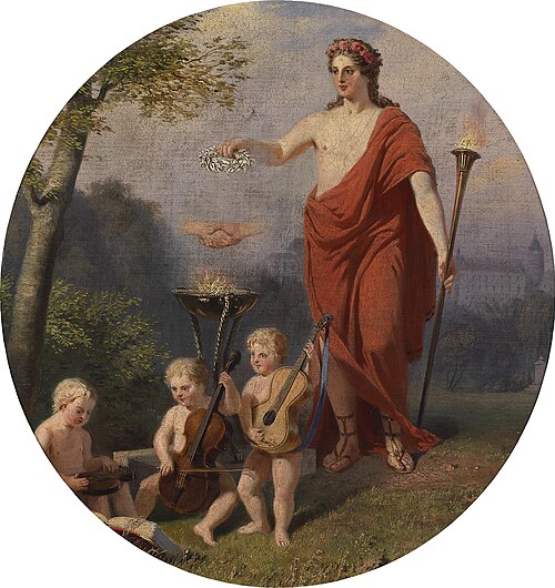 Allegorie auf die Wahrheit und Toleranz, 1858, Anton Ebert