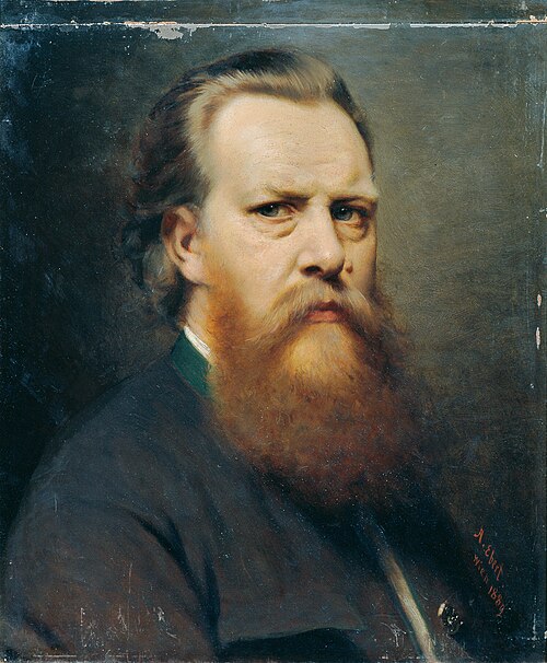 Selbstporträt, 1889, Anton Ebert