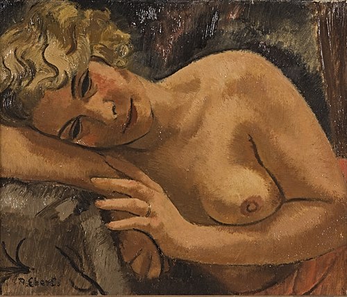 Weiblicher Halbakt, 1910, Anton Ebert