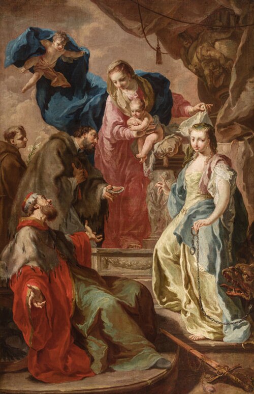 Virgin Mary with Four Saints, , Anton Kern