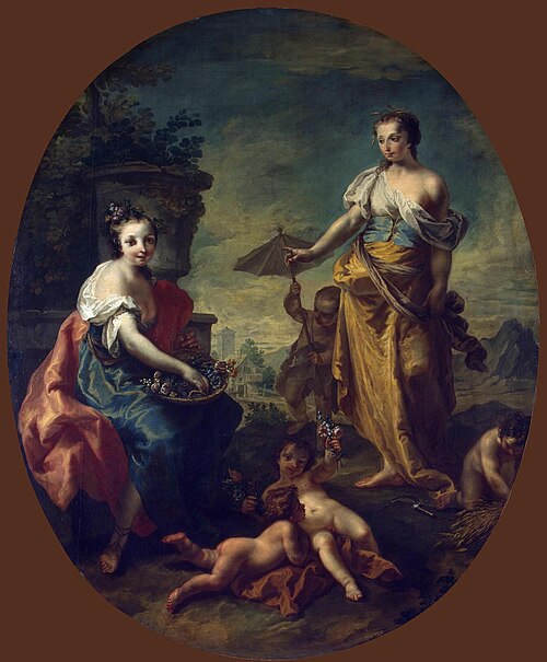 Summer and Spring, 1747, Anton Kern