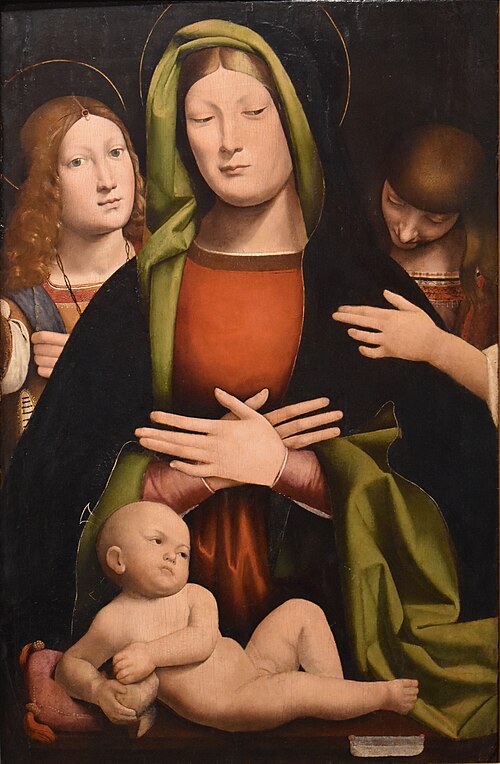La Vierge adorant l'Enfant Jésus, 1600, Antonio Rimpacta