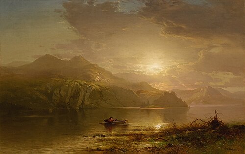 Lake Scene, 1876, Arthur Parton
