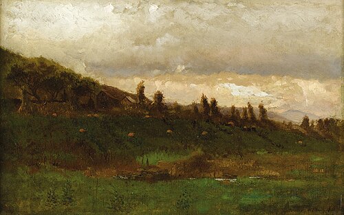 Potirons dans un champ, 1880, Arthur Parton