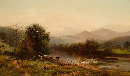 Paysage des Berkshire, 1872, Arthur Parton