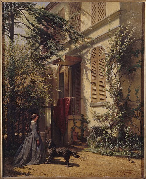 Voorgevel van het woonhuis van Ary Scheffer aan de Rue Chaptal 16 te Parijs, , Arie Johannes Lamme
