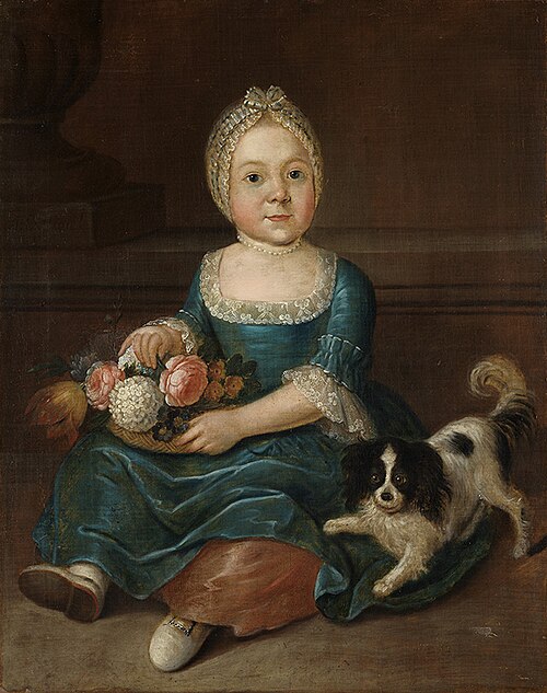 Portrait of a little girl, 1771, August Christian Hauck