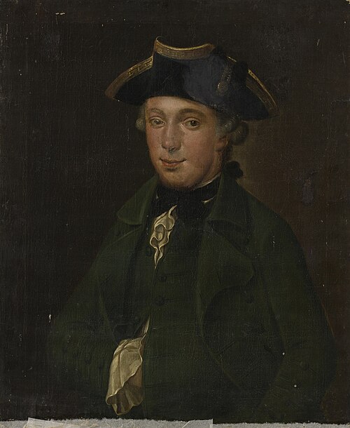 Portrait of an unknown man, 1767, August Christian Hauck