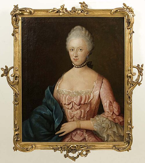 Portrait of Christina Ansk van Burmania (1747-1817), 1767, August Christian Hauck
