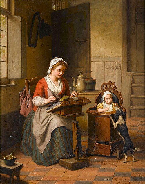 The Lacemaker, 1885, Basile De Loose