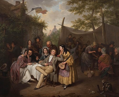 Dorpsfeest, 1838, Basile De Loose