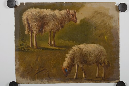 Twee schapen, 1857, Bernardus Gerardus ten Berge