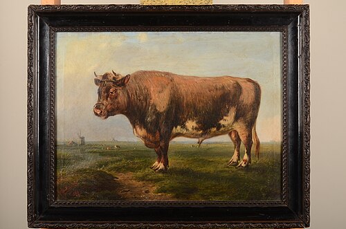 Stier in landschap, 1867, Bernardus Gerardus ten Berge