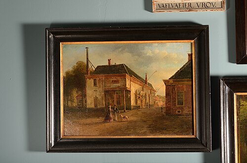Lombardsteeg vanaf Nieuwesloot, 1870, Bernardus Gerardus ten Berge