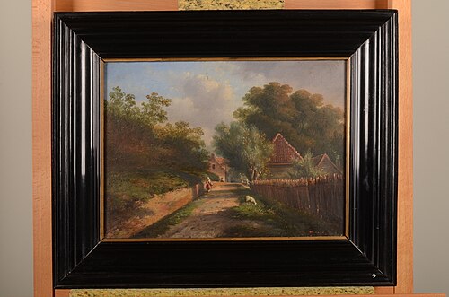Gezicht bij de Lamoraalsluis, 1865, Bernardus Gerardus ten Berge