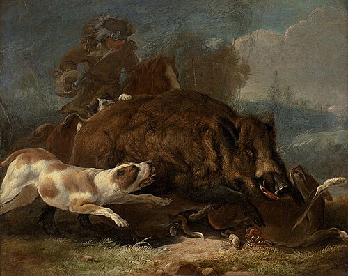 Boar Hunt, , Carl Borromäus Andreas Ruthart