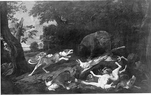 Chasse à l'ours, 1666, Carl Borromäus Andreas Ruthart