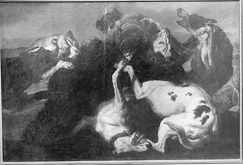 Bärenjagd, 1666, Carl Borromäus Andreas Ruthart