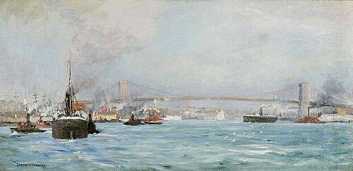 The East River, 1904, Carlton Theodore Chapman