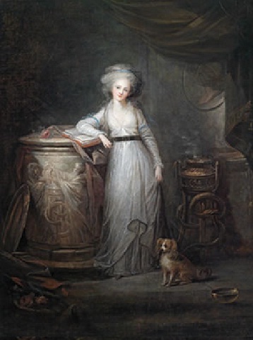 Portrait of Élisabeth of France, as a vestal virgin, 1780, Charles Le Clercq