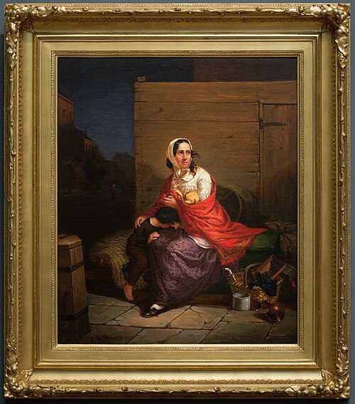 Burnt Out, 1849, Charles Felix Blauvelt