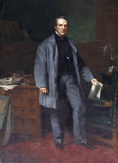 Right Honourable William Nathaniel Massey (1809–1881), MP for Tiverton (1872–1880), 1861, Charles Mercier