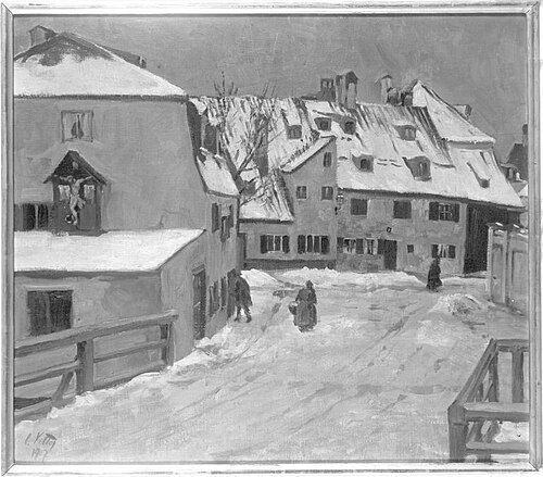 Quellengasse in der Au, 1907, Charles Vetter