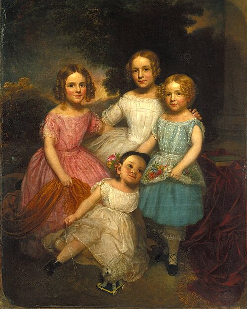 Adrian Baucker Holmes Children, 1850, Charles Wesley Jarvis