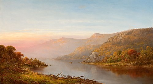 Mountain River Scene (Autumn on the Hudson), 1870, Charles Wilson Knapp
