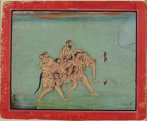 Composite Elephant with Erotic Imagery, , Chokha