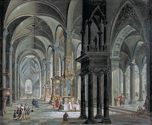 Interior of a Church, 1781, Christian Stöcklin