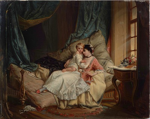 Mother with a Child, 1851, Constant Wauters