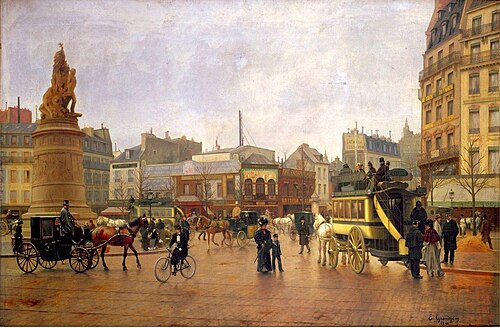 Place Clichy, 1888, Edmond Grandjean