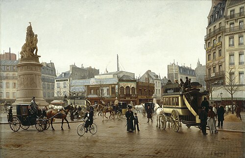 La place Clichy, en 1896, 1896, Edmond Grandjean