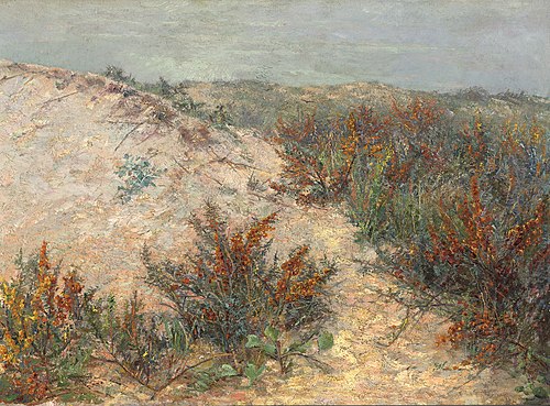 Dünen mit Stranddorn bei Knokke, 1890, Emilie Mediz-Pelikan