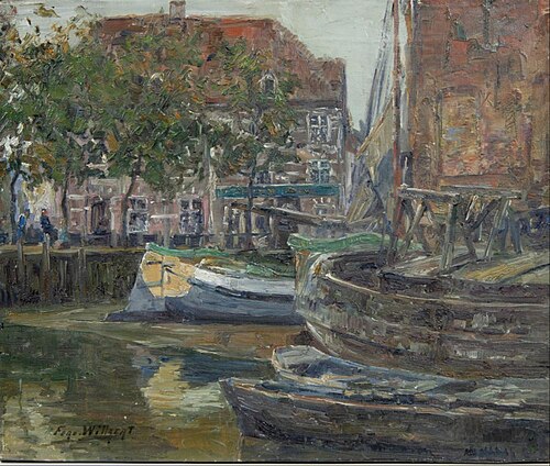Harbour view in Ghent, 1923, Ferdinand Willaert