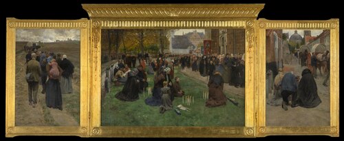 Kaarskensprocessie in Scherpenheuvel, 1904, Frans van Leemputten