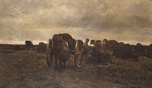 Peat Bog at Postel, 1886, Frans van Leemputten