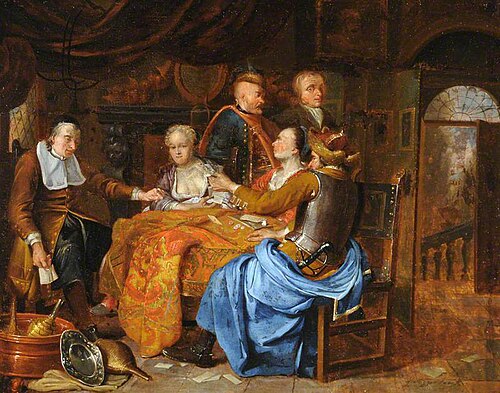 Card Players, , François Xaver Henri Verbeeck