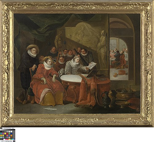 Galant gezelschap, 1701, François Xaver Henri Verbeeck