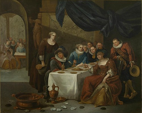 Galant gezelschap, 1701, François Xaver Henri Verbeeck