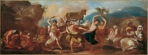 Der Tanz um das goldene Kalb, 1708, Frančišek Karel Remb